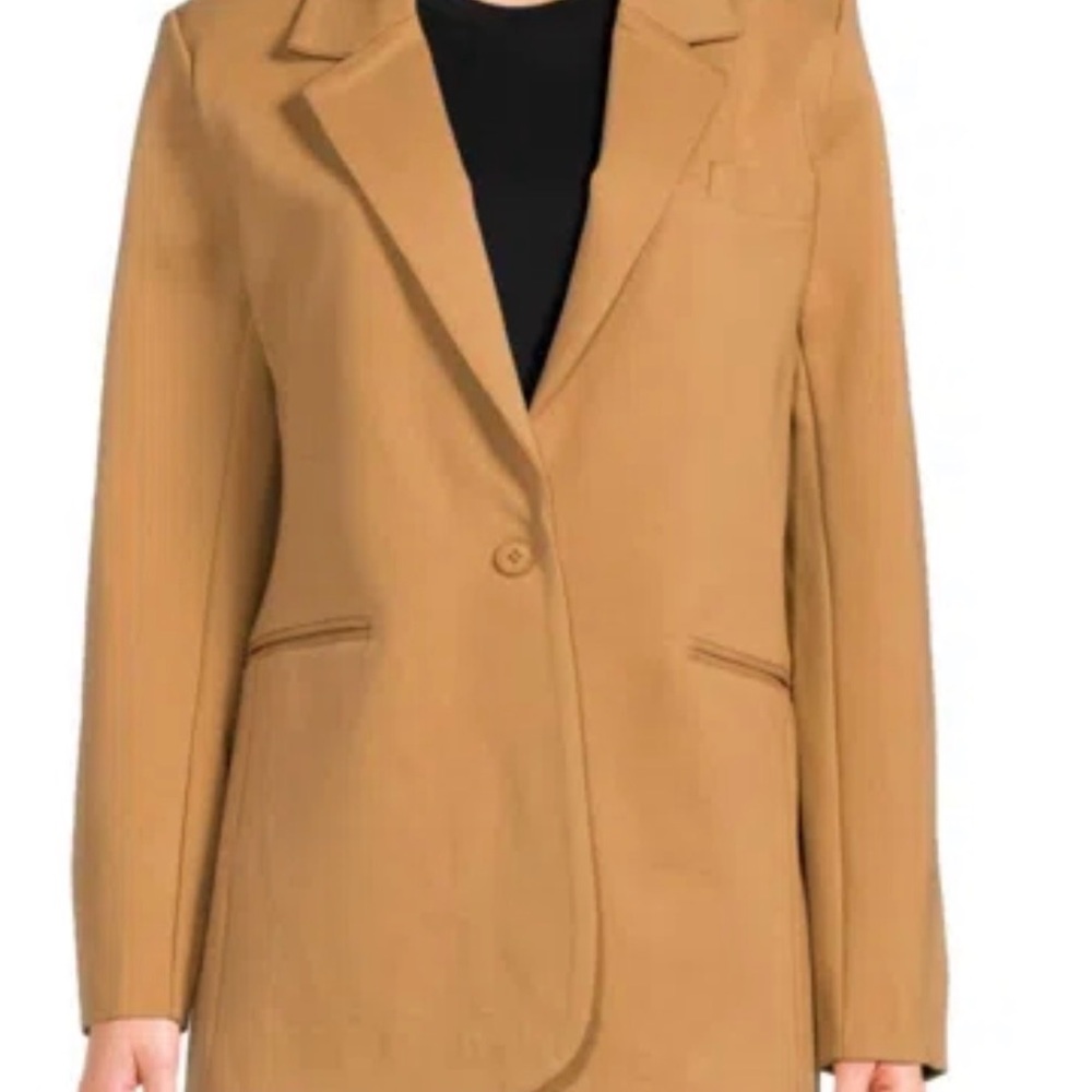 NWT RD Style Camel Single-Button Blazer Jacket Size M